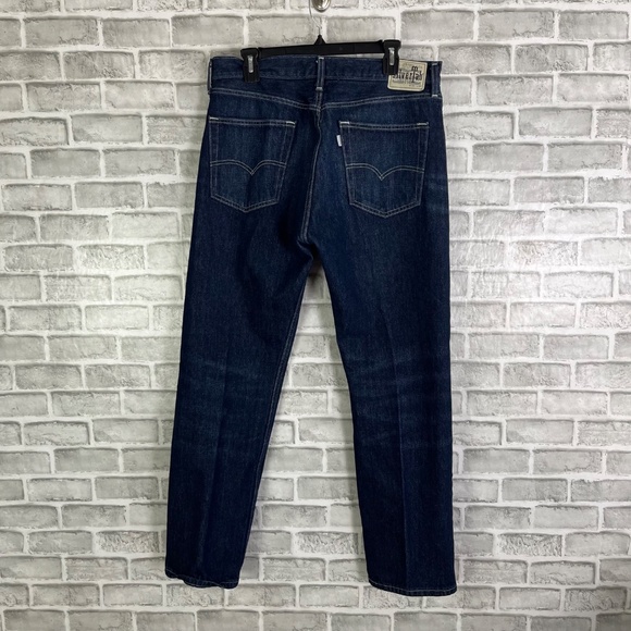 Levis SilverTab Straight Leg Dark Wash Jeans Mens 34 x 32 Casual 5 Pocket Denim - Picture 3 of 12